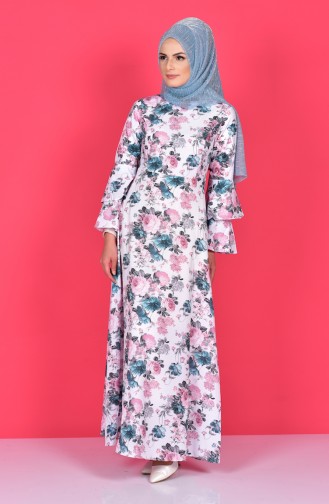 Gray Hijab Dress 4045A-02