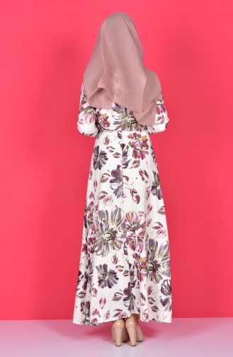 Robe Hijab Pourpre 81429A-02