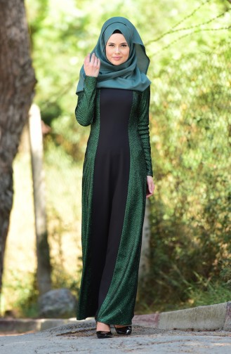 Emerald İslamitische Avondjurk 1001-05
