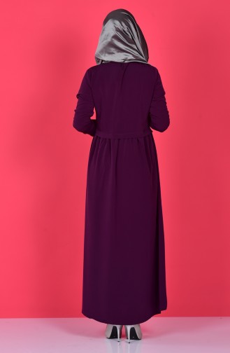 Geraftes Abaya 2111-11 Lila 2111-11