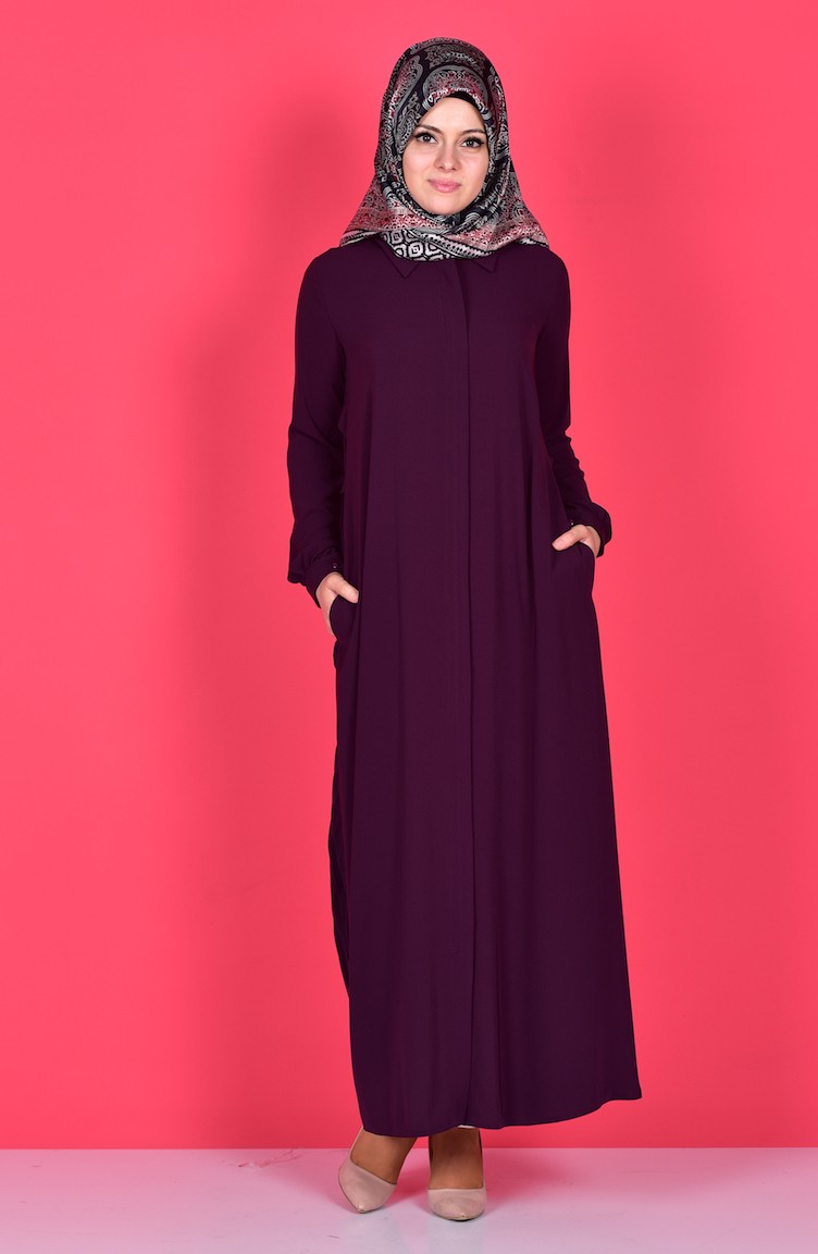 dark purple abaya