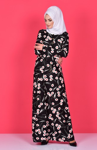 Robe Hijab Noir 0487-01