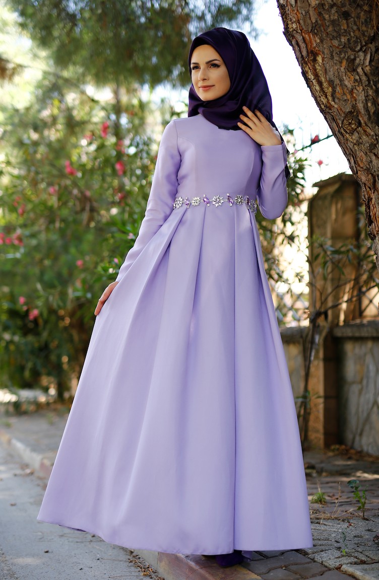 Lila Hijab Abendkleider 1004 02 Lila Hijab Abendkleider 1004 02