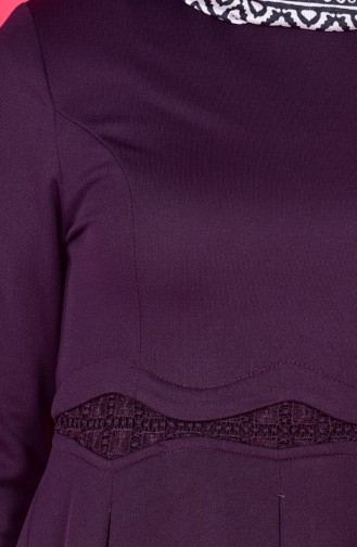 Purple Hijab Dress 6058-08