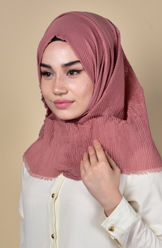 Pliseli Şal 91021-11 Gül Kurusu