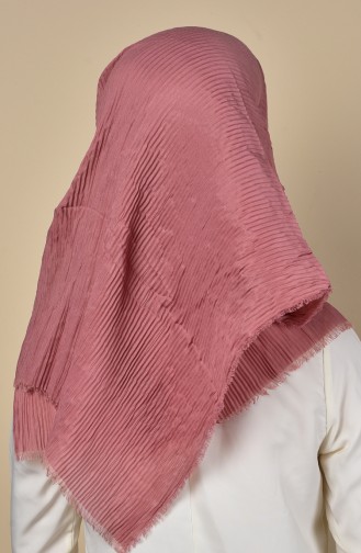 Pliseli Şal 91021-11 Gül Kurusu