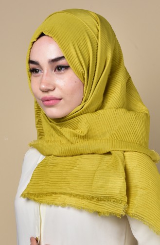 Pliseli Şal 91021-16 Fıstık Yeşil