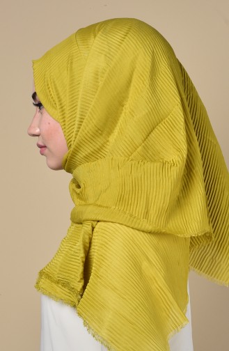 Pliseli Şal 91021-16 Fıstık Yeşil