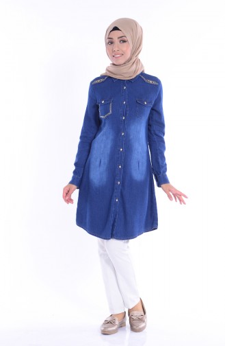 Navy Blue Tuniek 9032-01