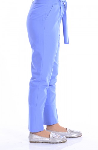 Pantalon Simple a Ceinture 5050-02 Bleu 5050-02