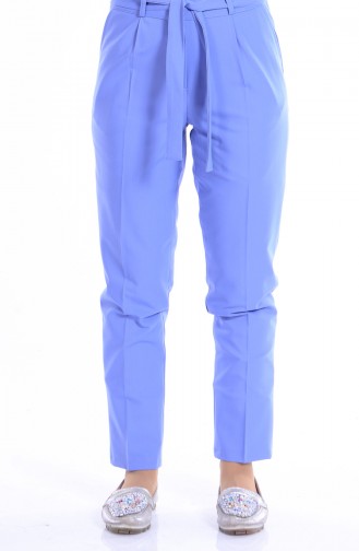 Pantalon Simple a Ceinture 5050-02 Bleu 5050-02