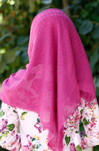 Schal aus Baumwoll 19028-02 Dunkel Pink 02