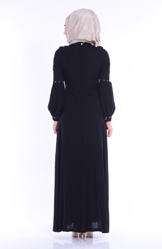 Black Hijab Dress 1297-07