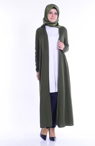 BENGISU Long Viscose Cardigan 4028-18 Green 4028-18