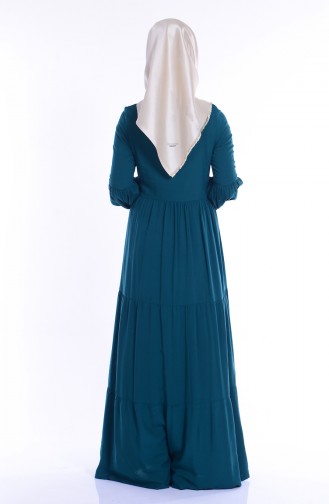Green Hijab Dress 1299-02