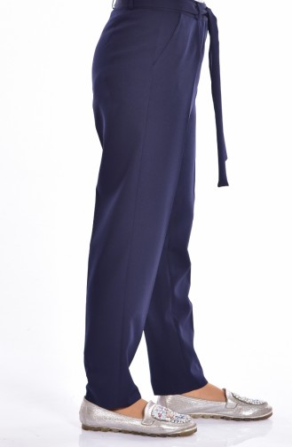 Pantalon Simple a Ceinture 5050-01 Bleu marine 5050-01