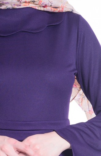 Purple Hijab Dress 6099-01
