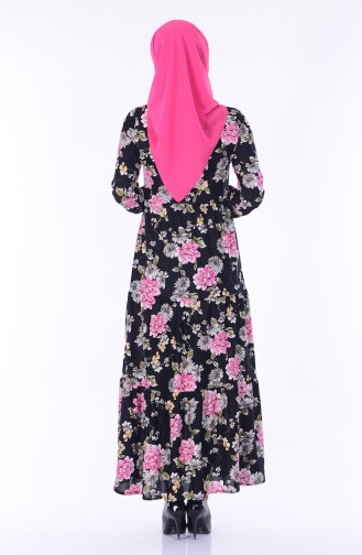 Black Hijab Dress 3065-01