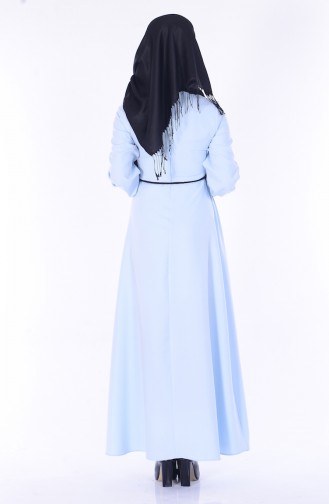 Baby Blue Hijab Dress 5060-05