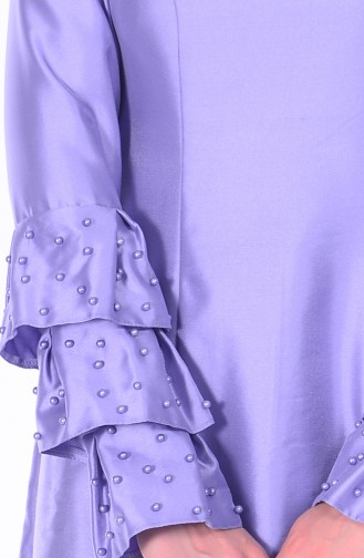 Violet Hijab Evening Dress 1081-04