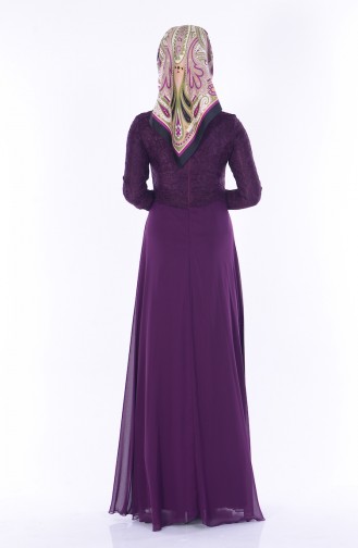 Purple Hijab Dress 1056-04