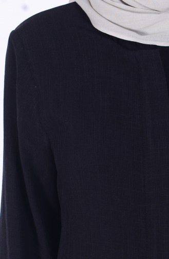 Abaya mit Spitzen 0052-01 Schwarz 0052-01