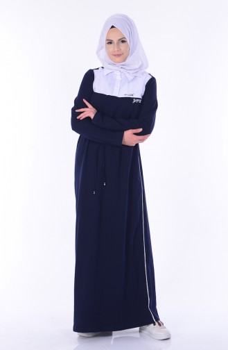 فستان بتصميم سحاب مزموم عند الخصر 01443-10