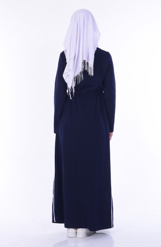فستان بتصميم سحاب مزموم عند الخصر 01443-10