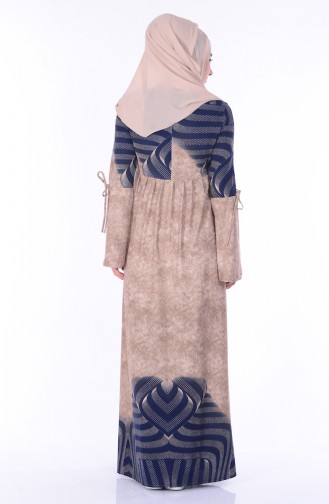 Mink Hijab Dress 3067-04