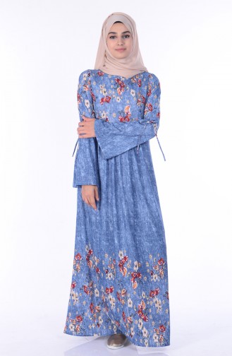 فستان أزرق 3068-03