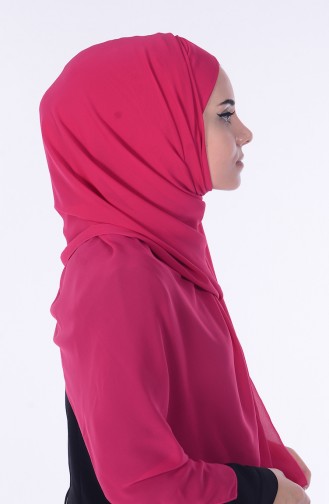 Bonnet Schal aus Chiffon 32 Hell Fuchsia 32