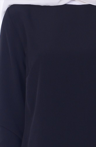 Volanlı Bluz 2930-03 Siyah