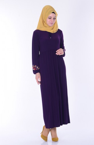 Lila Hijab Kleider 0061-04