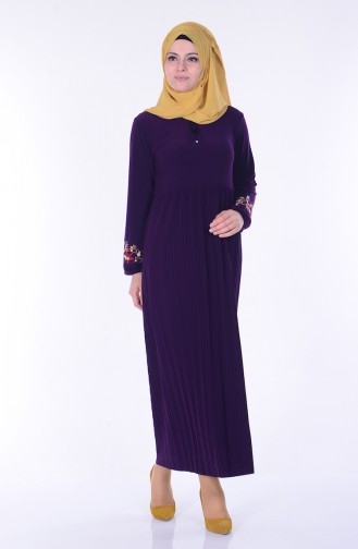 Lila Hijab Kleider 0061-04