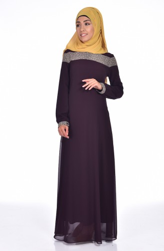 Lila Hijab Kleider 99015-08