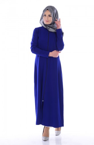 Saxon blue Abaya 0546-08