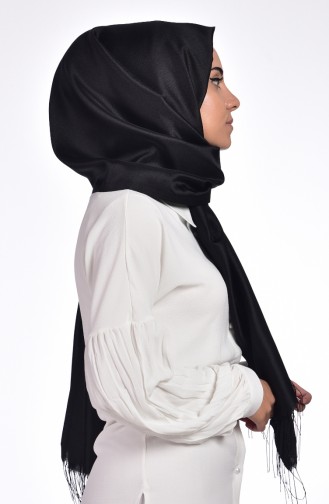 Parlak Tafta Şal 50272-01 Siyah
