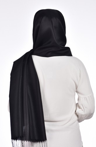 Parlak Tafta Şal 50272-01 Siyah