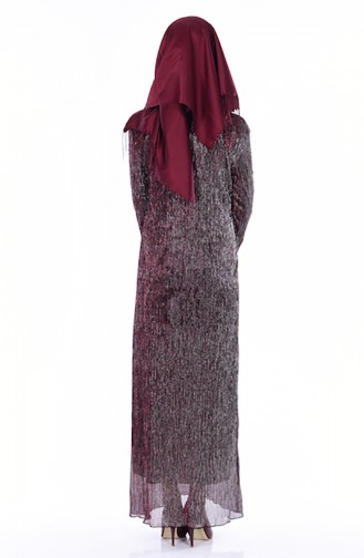 Claret Red Hijab Dress 2020-02
