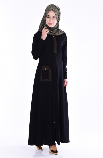 Khaki Abaya 7260-04