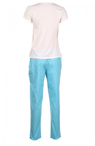 Turquoise Pyjama 05-01