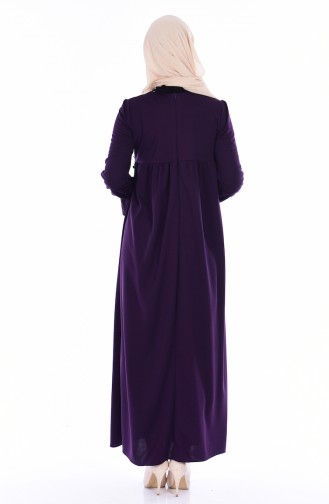Purple Hijab Dress 6101-04