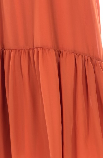 Orange Hijab Dress 1172-07