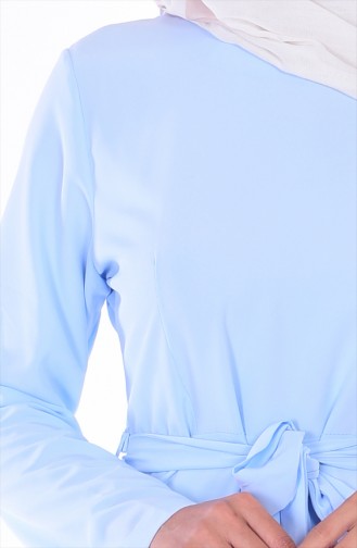 Ice Blue Hijab Dress 2053-04
