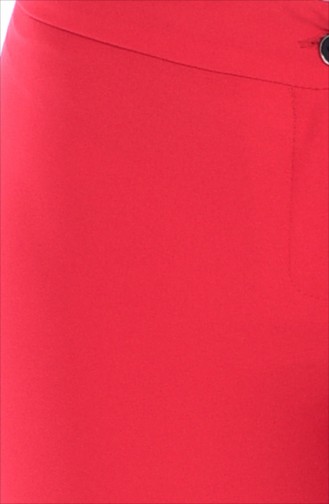 İspanyol Paça Pantolon 3990-11 Kırmızı