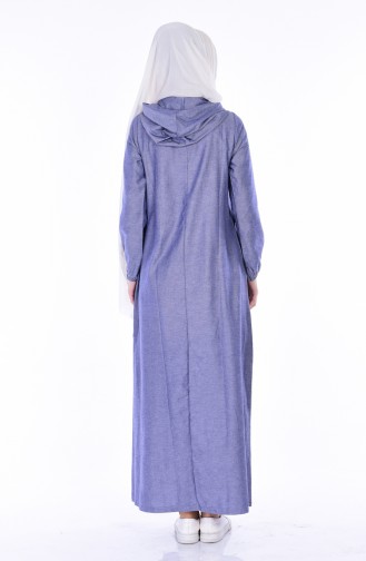 Dark Blue İslamitische Jurk 1454-12