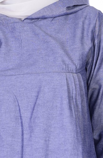 Dark Blue İslamitische Jurk 1454-12