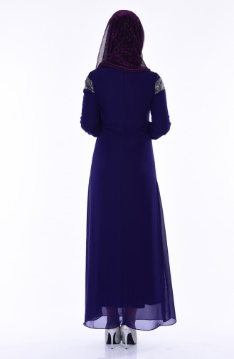 Purple Hijab Dress 99015-10