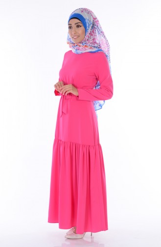 Pink Hijab Dress 2053-08