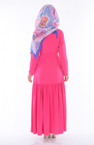Pink Hijab Dress 2053-08